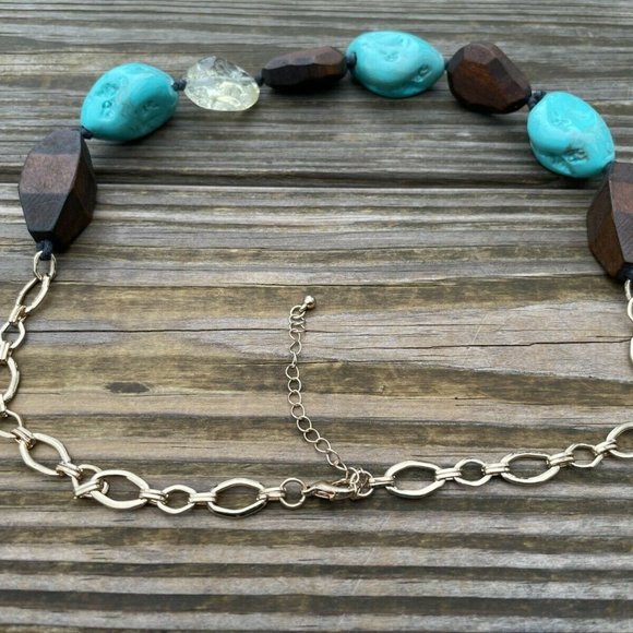 Nordstrom Women Necklace Multi Color WoodPlastic Beads Ladies Jewelry New - Picture 7 of 10